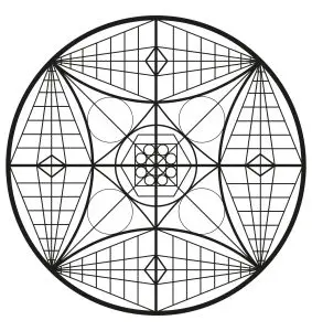 Mandala complexe abstrait