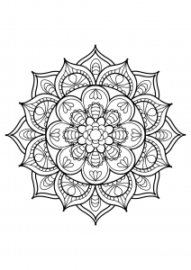 Mandala from free coloring books for adults - 11