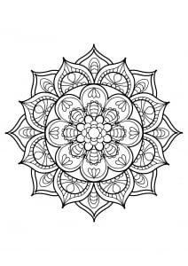 Mandala From Free Coloring Books For Adults   11