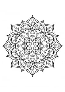 Mandala from free coloring books for adults - 11