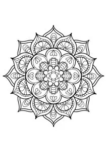 Mandala from free coloring books for adults - 11