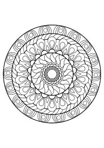 Mandala from free coloring books for adults - 12