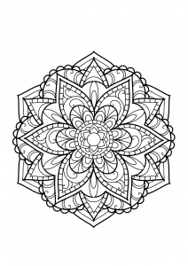 Mandala from free coloring books for adults - 15