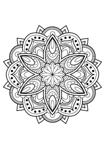 Mandala from free coloring books for adults - 16
