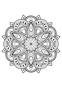 Mandala from free coloring books for adults - 16