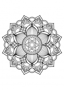 Mandala from free coloring books for adults - 17