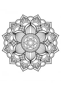 Mandala From Free Coloring Books For Adults   17