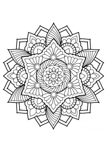 Mandala from free coloring books for adults - 18