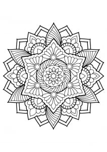 Mandala From Free Coloring Books For Adults   18