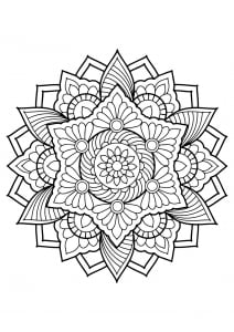 Mandala from free coloring books for adults - 18