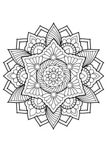 Mandala from free coloring books for adults - 18