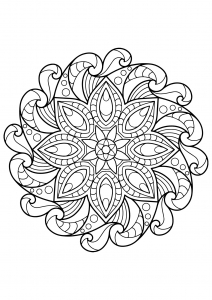 Mandala from free coloring books for adults - 2