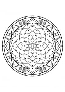 Mandala from free coloring books for adults - 20