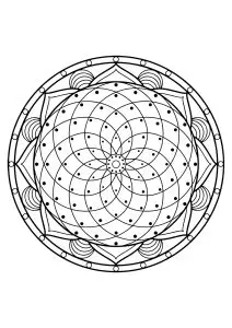 Mandala from free coloring books for adults - 20