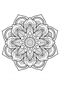 Mandala from free coloring books for adults - 22