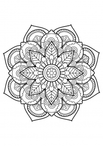 Mandala from free coloring books for adults   22