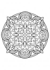 Mandala from free coloring books for adults   23