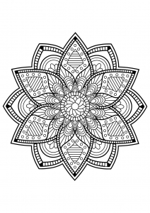 Mandala from free coloring books for adults - 24