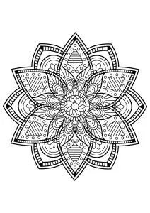 Mandala from free coloring books for adults - 24