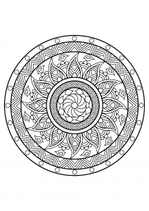 Mandala from free coloring books for adults - 25