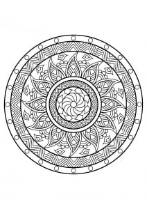 Mandala from free coloring books for adults - 25