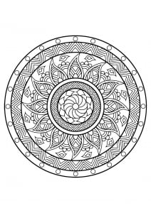 Mandala from free coloring books for adults - 25