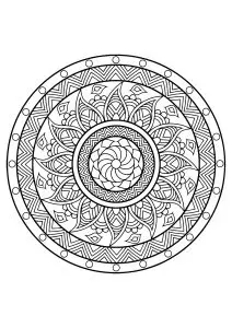 Mandala from free coloring books for adults - 25