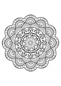 Mandala from free coloring books for adults - 26