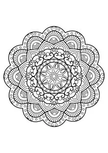 Mandala from free coloring books for adults - 26