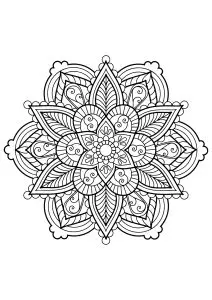 Mandala from free coloring books for adults - 28
