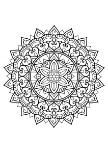 Mandala from free coloring books for adults - 29