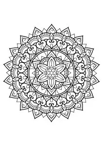 Mandala from free coloring books for adults - 29