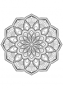 Mandala from free coloring books for adults - 3