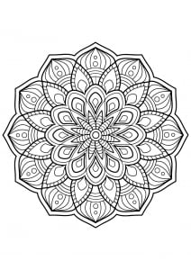 Mandala From Free Coloring Books For Adults   3