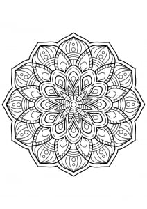 Mandala from free coloring books for adults   3