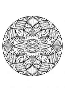 Mandala from free coloring books for adults - 30