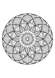 Mandala from free coloring books for adults - 30