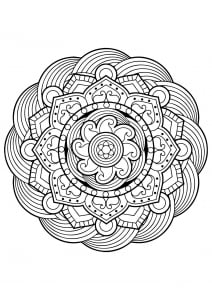 Mandala from free coloring books for adults - 5