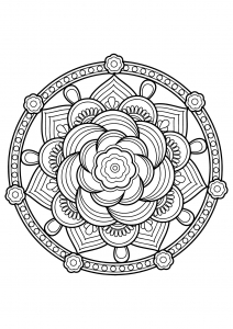 Mandala from free coloring books for adults - 7