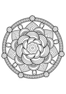 Mandala from free coloring books for adults   7