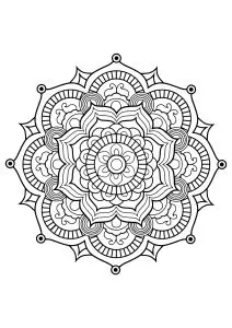 Mandala from free coloring books for adults   8