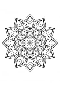 Mandala From Free Coloring Books For Adults   9