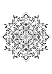 Mandala from free coloring books for adults   9