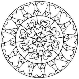 Mandala valentines day love