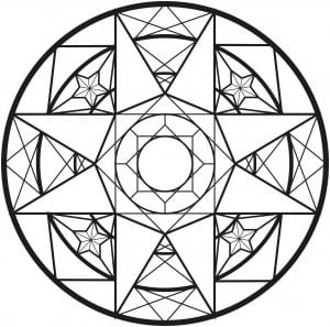 Mandala With Diamonds
