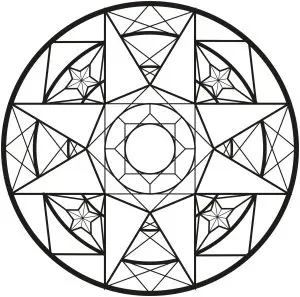 Mandala with Diamonds