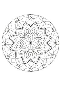Printable Coloring Page for adults : Mandala-Celine