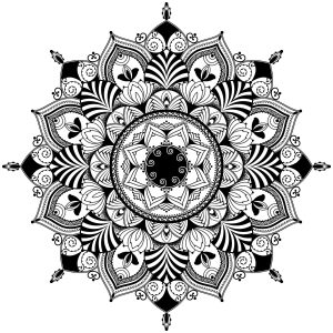 Mandala / zentagle inspired illustration