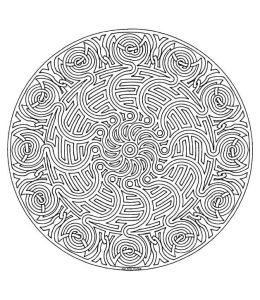Labyrinth and celtic Mandala