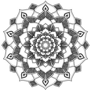 Soothing Mandala with harmonious patterns